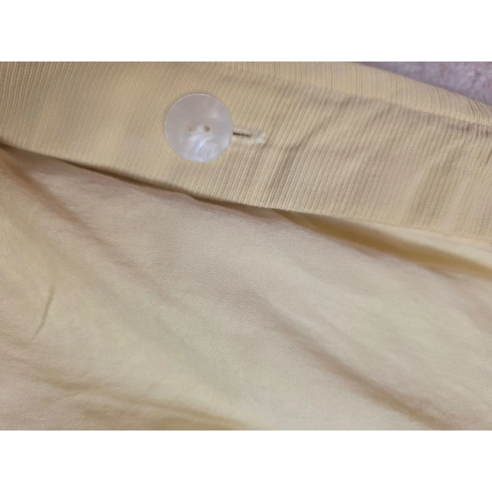 Restoration Hardware Rare Embroidered Bee es Full Butter Yellow Cotton Faille